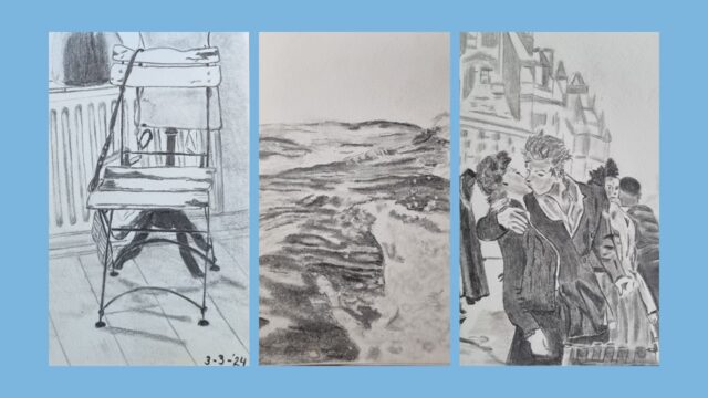 Tekenwerk bij interview Anita Dokter